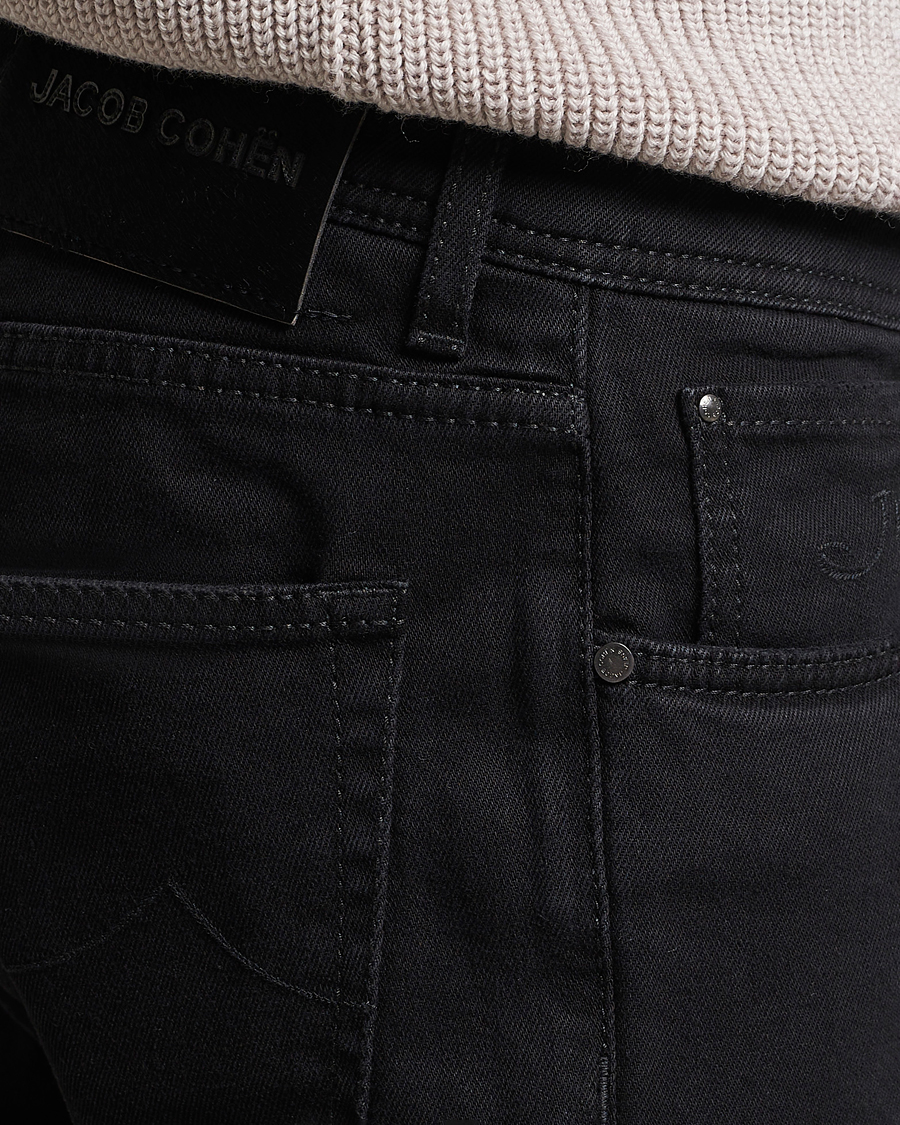 Uomini | Jeans | Jacob Cohën | Nick 622 Slim Fit Stretch Jeans Black Dark Wash