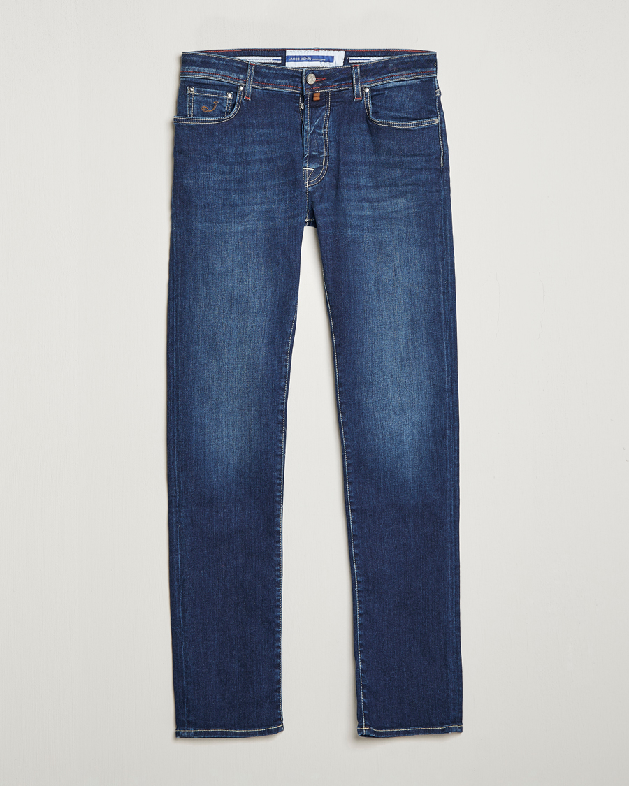 Uomini | Jeans | Jacob Cohën | Bard 688 Slim Fit Stretch Jeans Medium Dark