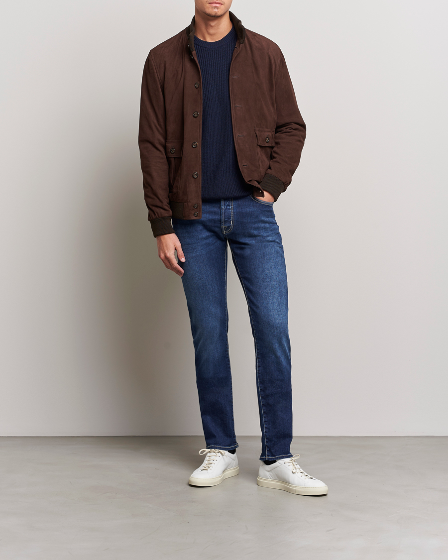 Uomini | Jeans | Jacob Cohën | Bard 688 Slim Fit Stretch Jeans Medium Dark