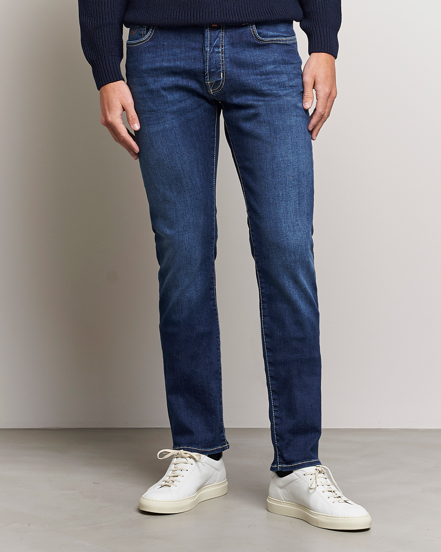 Uomini | Jeans | Jacob Cohën | Bard 688 Slim Fit Stretch Jeans Medium Dark