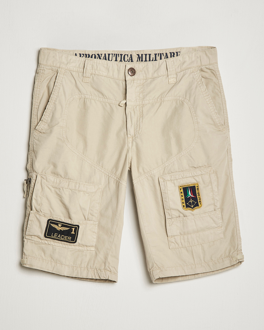 Uomini | Pantaloncini | Aeronautica Militare | 7AMH Heritage Bermuda Shorts Sand