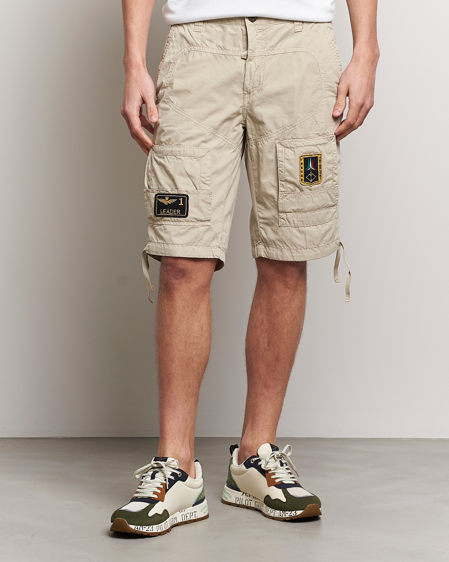 Uomini | Pantaloncini | Aeronautica Militare | 7AMH Heritage Bermuda Shorts Sand