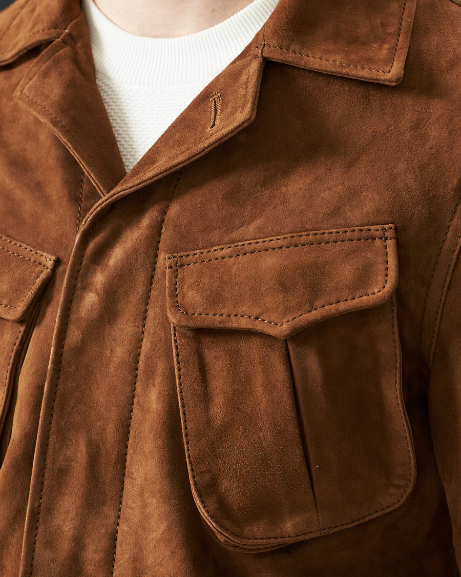 Uomini | Giacche | Oscar Jacobson | Wester Sude Field Jacket Brown