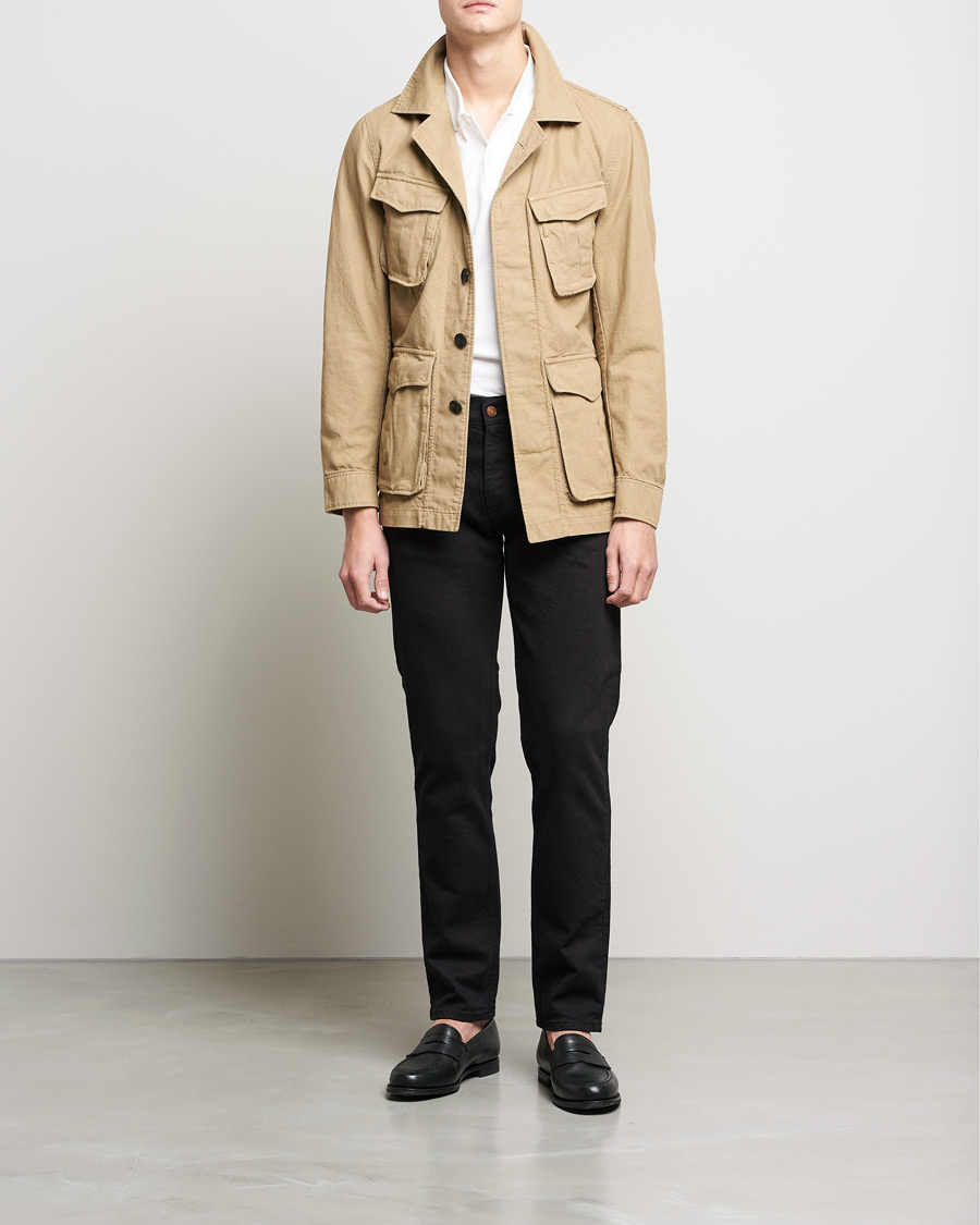 Uomini | Jeans | Oscar Jacobson | Albert Cotton Stretch Jeans Black