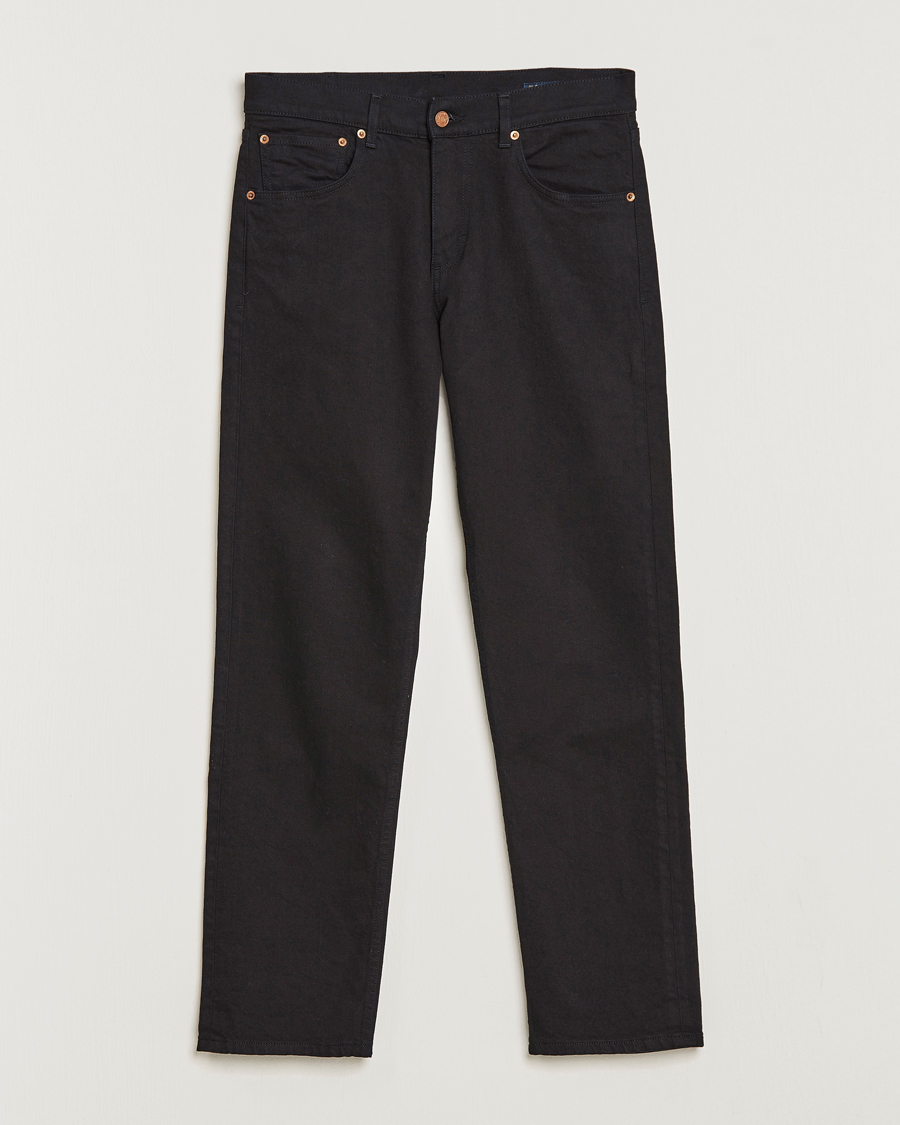 Uomini | Jeans | Oscar Jacobson | Johan Straight Fit Cotton Stretch Jeans Black