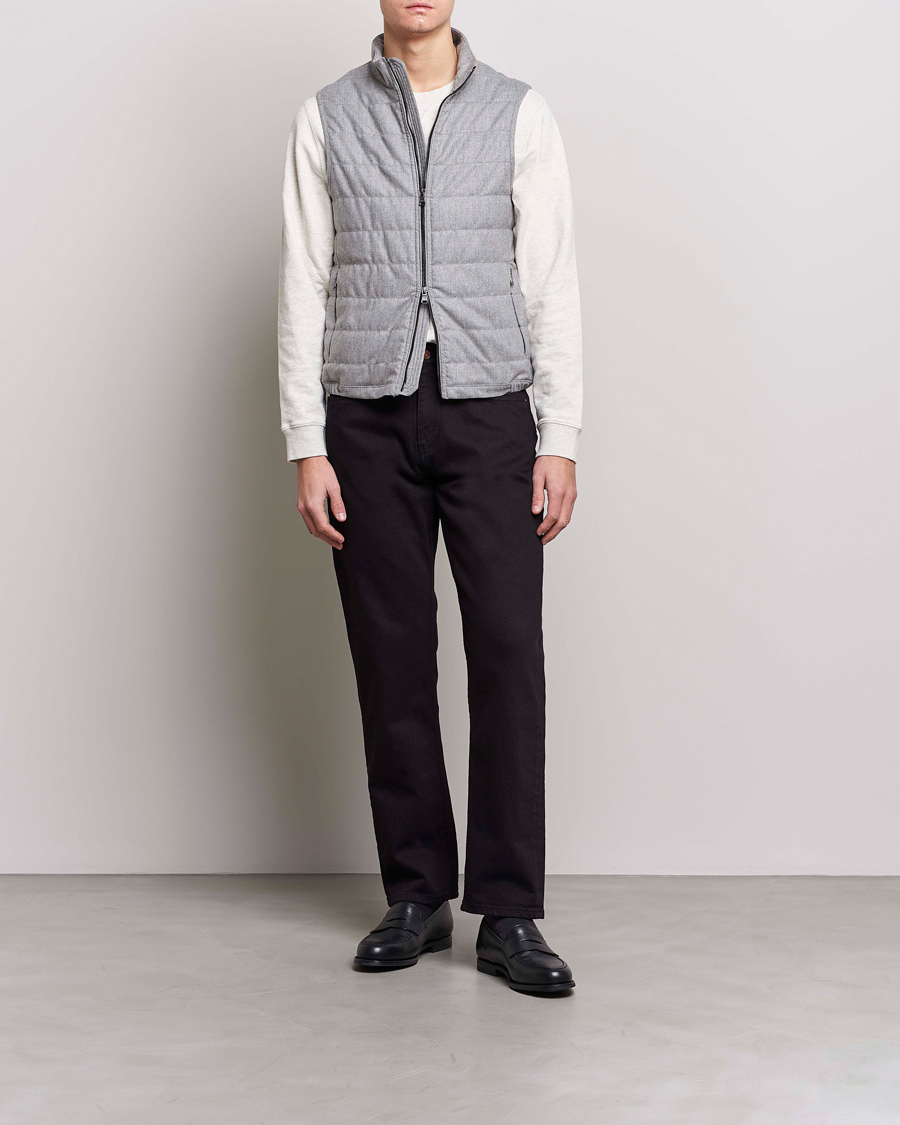 Uomini | Jeans | Oscar Jacobson | Johan Straight Fit Cotton Stretch Jeans Black