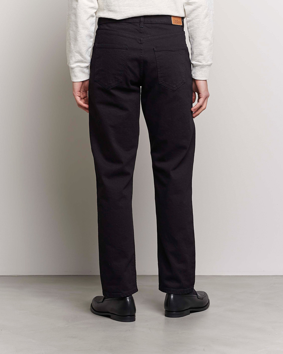 Uomini | Jeans | Oscar Jacobson | Johan Straight Fit Cotton Stretch Jeans Black