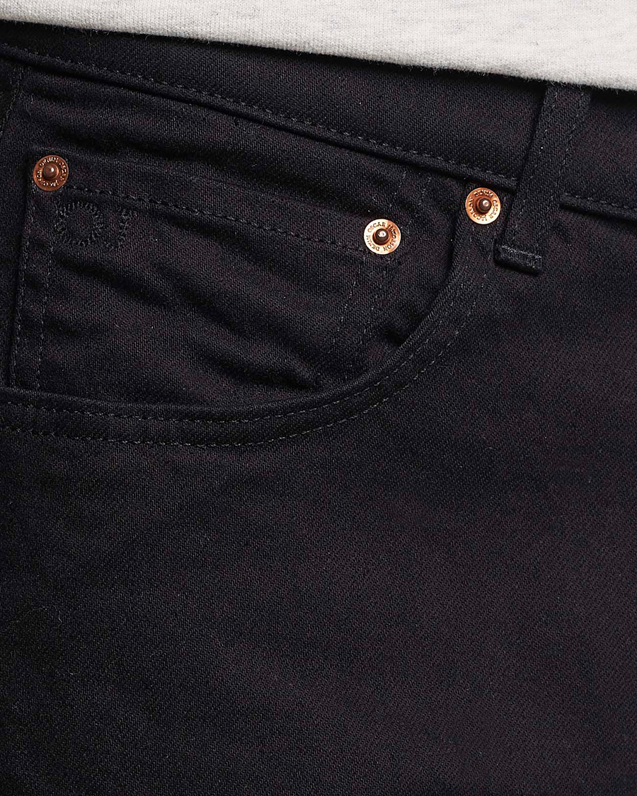 Uomini | Jeans | Oscar Jacobson | Johan Straight Fit Cotton Stretch Jeans Black