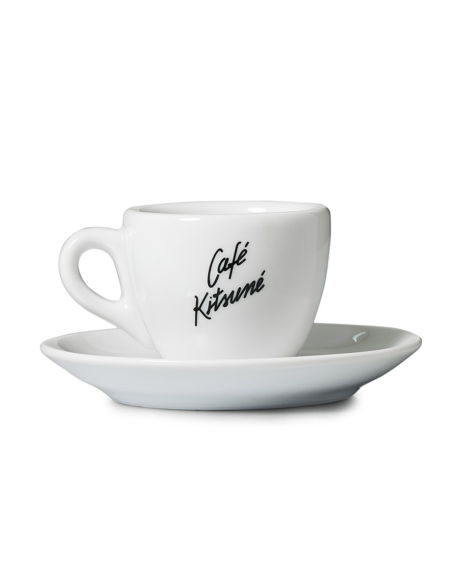 Uomini | Café Kitsuné Espresso Cup & Saucer White | Café Kitsuné | Espresso Cup & Saucer White
