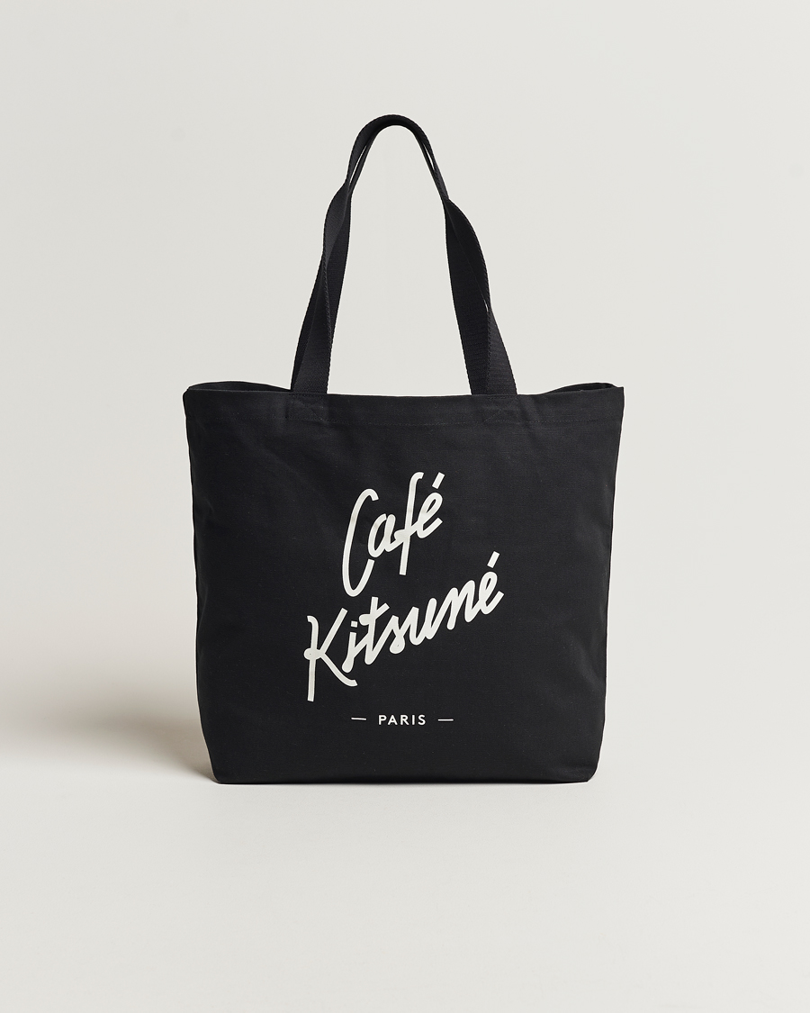 Uomini | Café Kitsuné Tote Bag Black | Café Kitsuné | Tote Bag Black