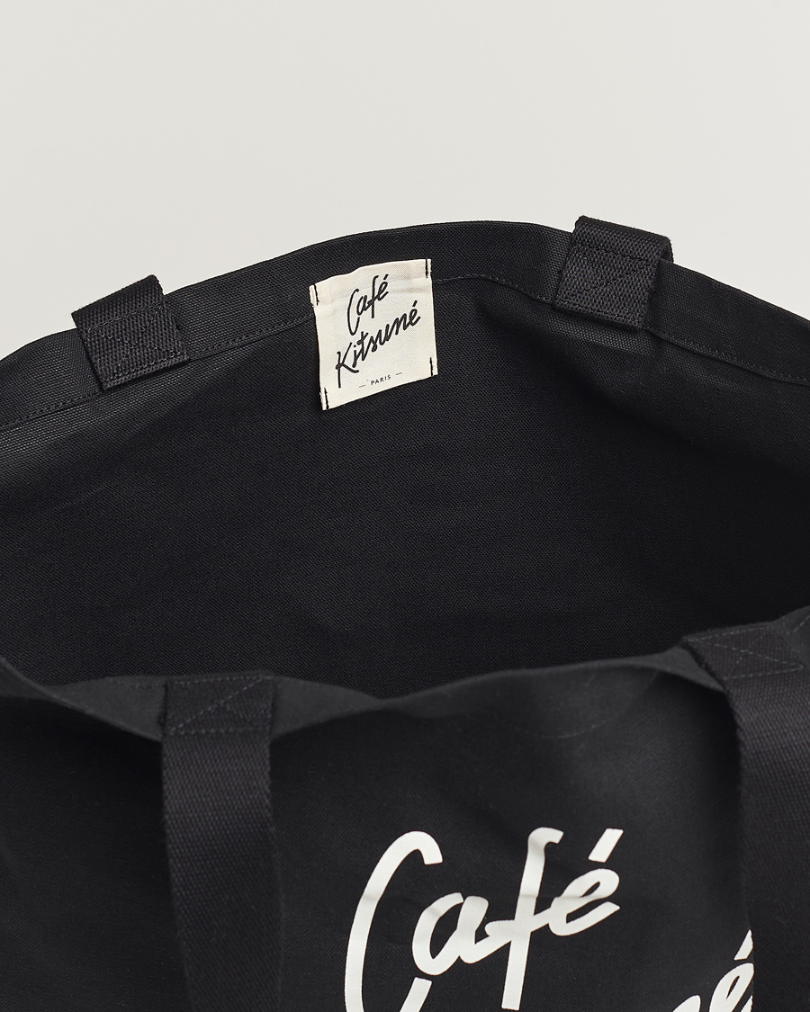 Uomini | Café Kitsuné Tote Bag Black | Café Kitsuné | Tote Bag Black