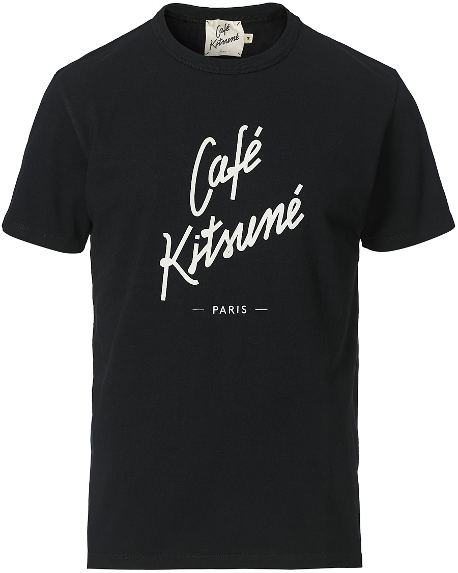 Uomini | T-shirt | Café Kitsuné | Crew T-Shirt Black