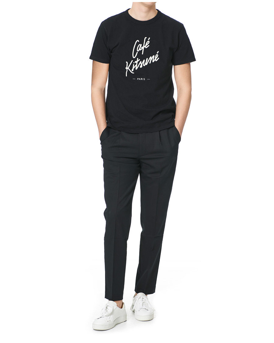 Uomini | T-shirt | Café Kitsuné | Crew T-Shirt Black