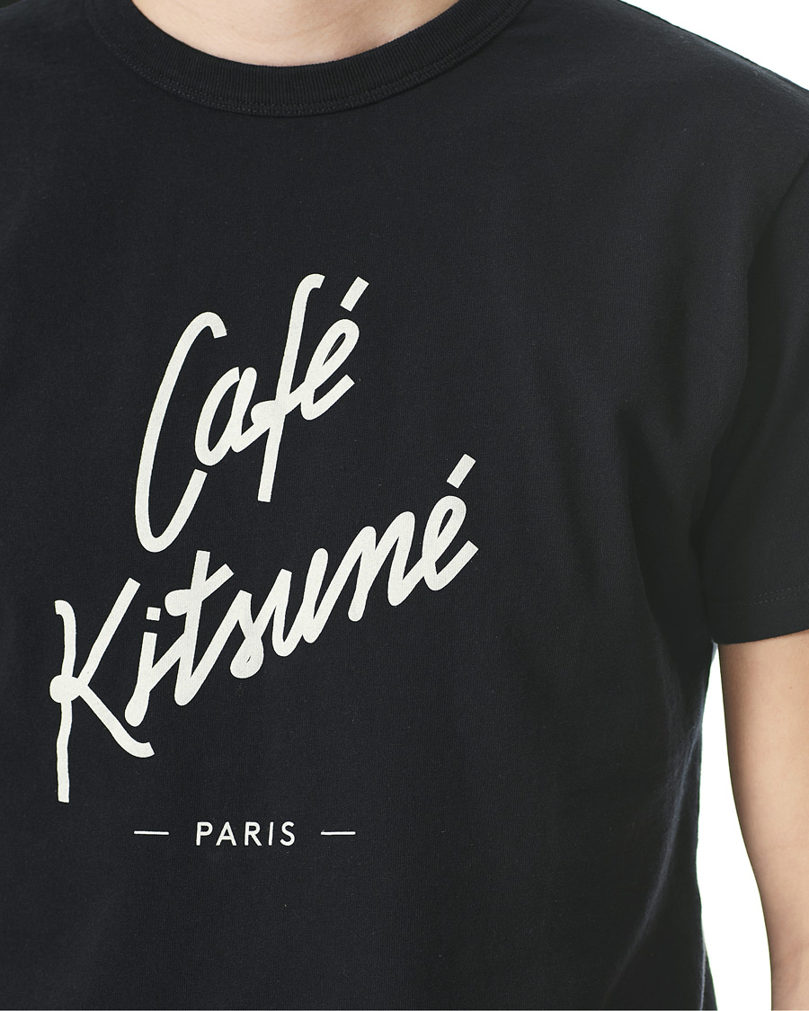 Uomini | T-shirt | Café Kitsuné | Crew T-Shirt Black
