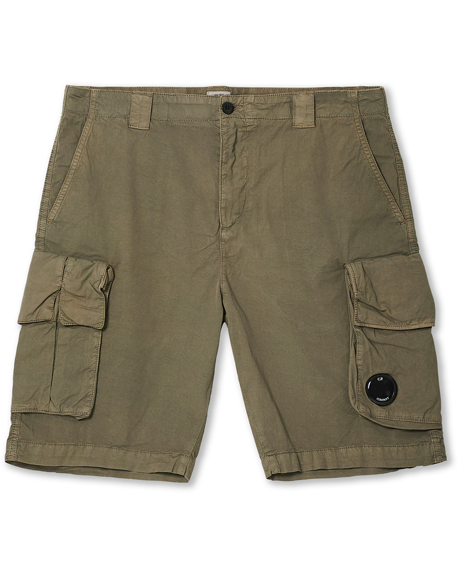 Uomini | Pantaloncini | C.P. Company | Stretch Twill Cargo Shorts Olive