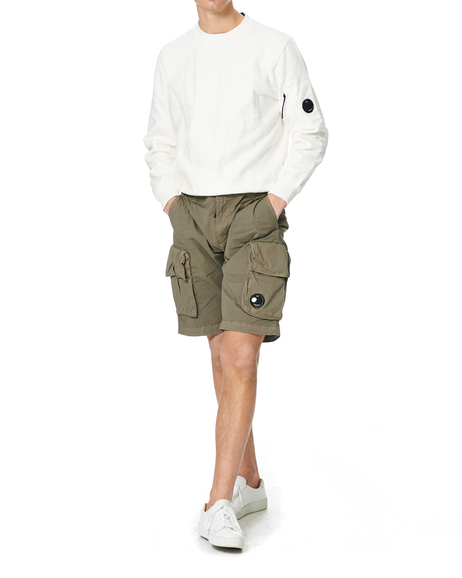 Uomini | Pantaloncini | C.P. Company | Stretch Twill Cargo Shorts Olive