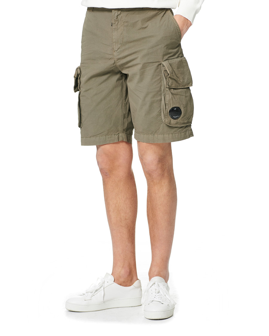 Uomini | Pantaloncini | C.P. Company | Stretch Twill Cargo Shorts Olive