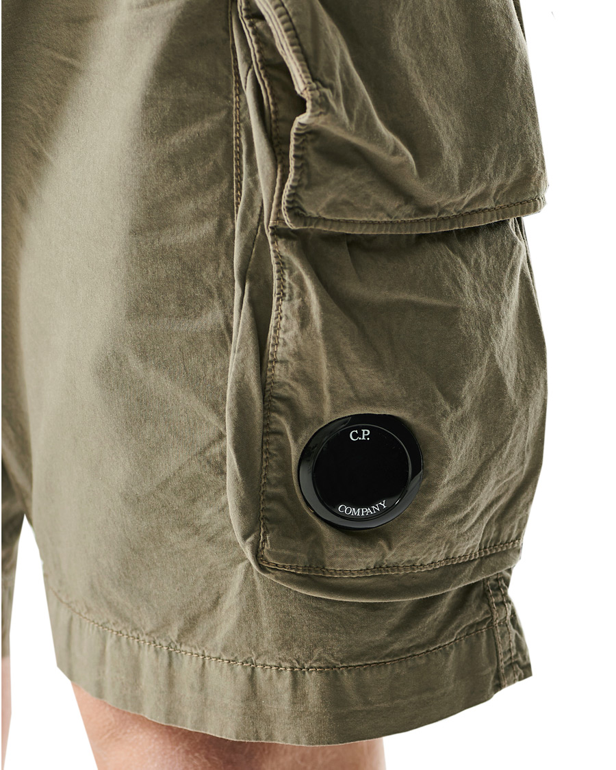 Uomini | Pantaloncini | C.P. Company | Stretch Twill Cargo Shorts Olive