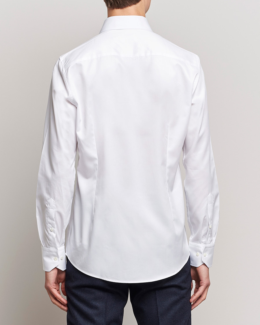 Uomini | Camicie | Stenströms | Slimline Cut Away Shirt White