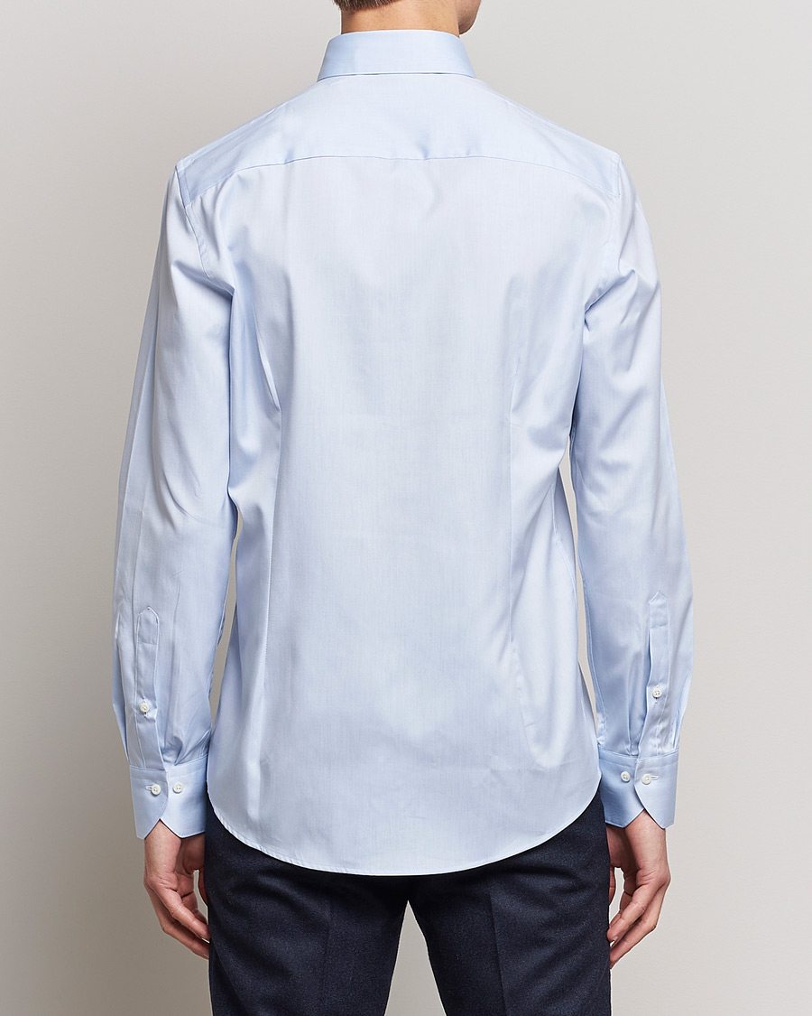 Uomini | Camicie | Stenströms | Slimline Pinpoint Oxford Button Down Shirt Light Blue