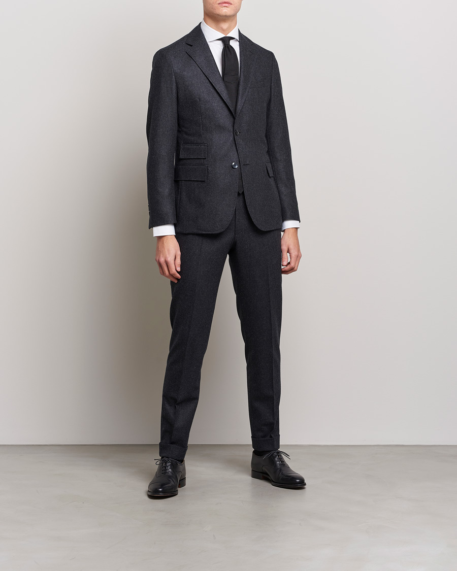Uomini | Camicie | Stenströms | Slimline Extreme Cut Away Shirt White