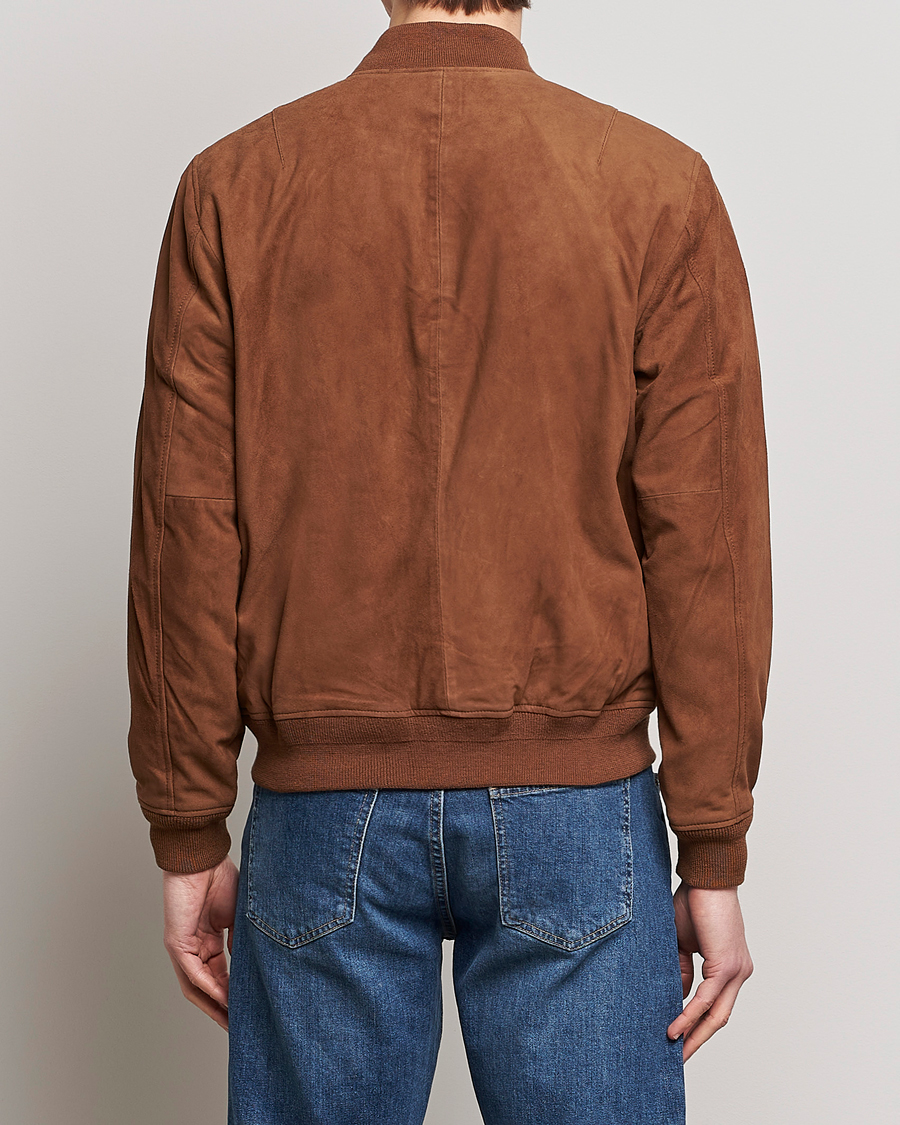 Uomini | Giacche | Polo Ralph Lauren | Gunners Lined Suede Bomber Jacket Country Brown