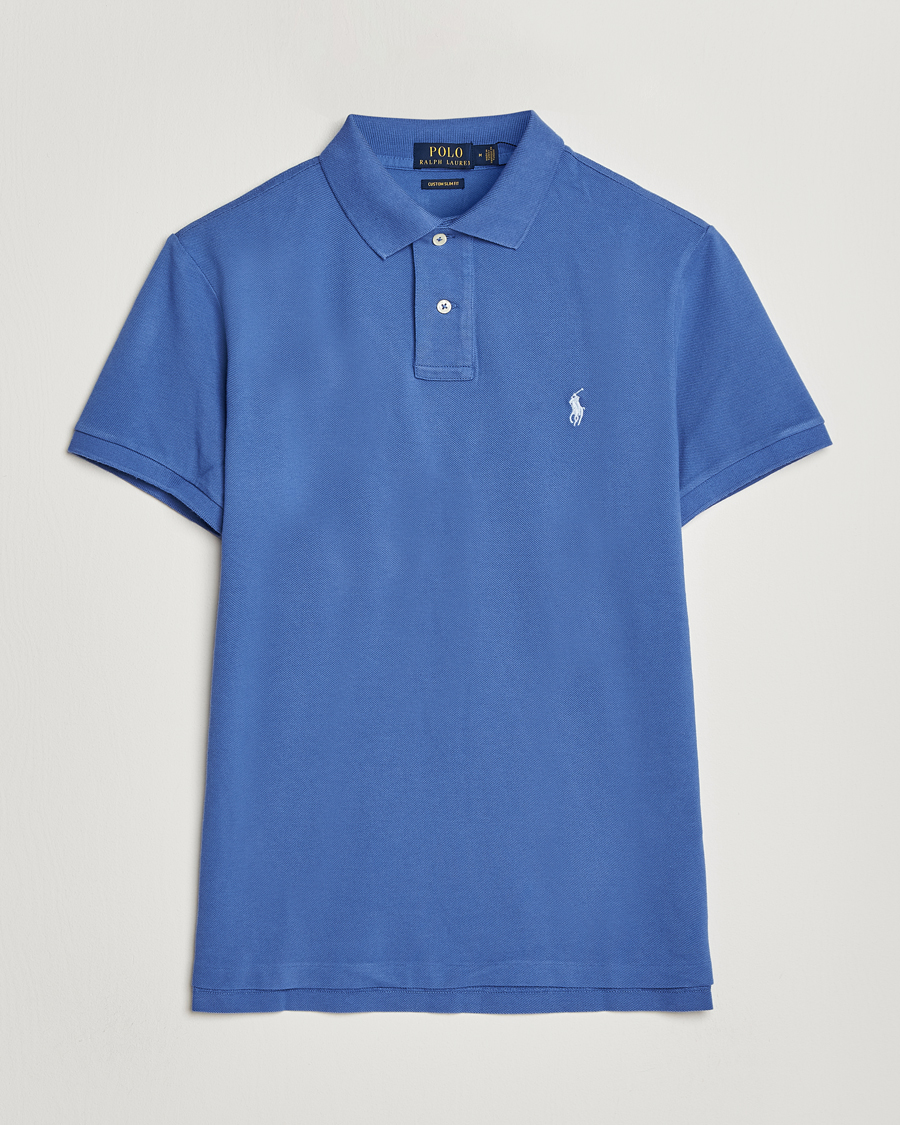 Uomini | Polo | Polo Ralph Lauren | Custom Slim Fit Polo Liberty Blue