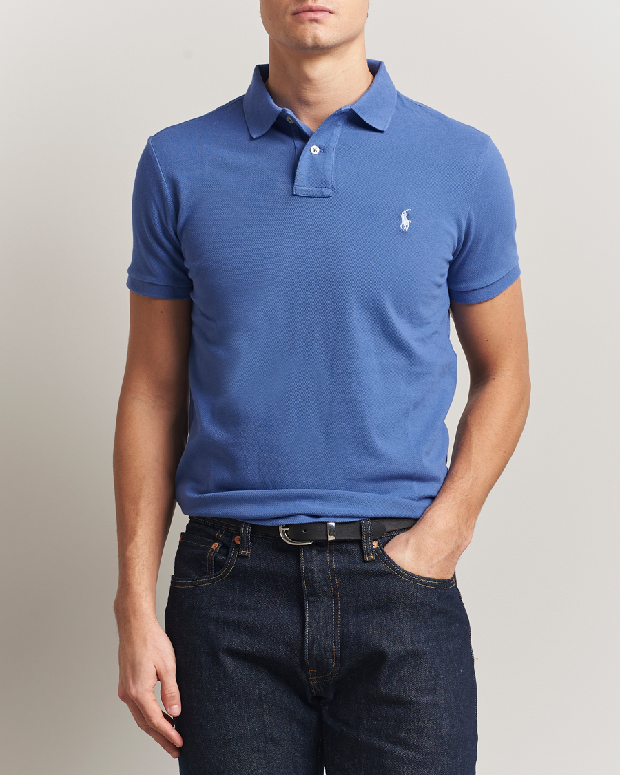 Uomini | Polo | Polo Ralph Lauren | Custom Slim Fit Polo Liberty Blue