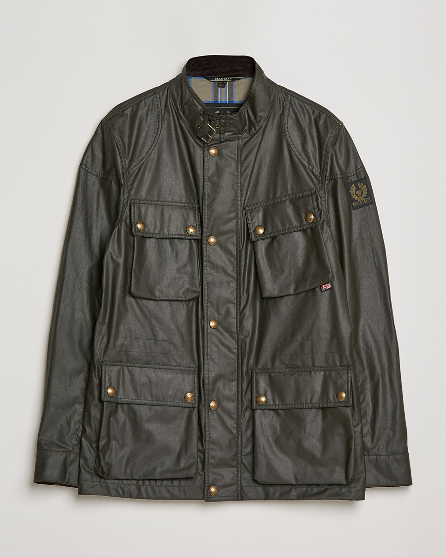 Uomini | Giacche | Belstaff | Fieldmaster Waxed Jacket Faded Olive