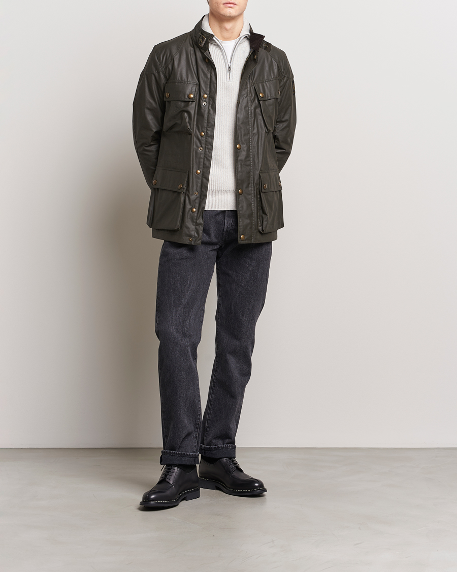 Uomini | Giacche | Belstaff | Fieldmaster Waxed Jacket Faded Olive