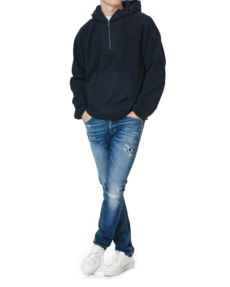 Uomini | Maglieria | Belstaff | Atlantic Pile Pullover Dark Ink