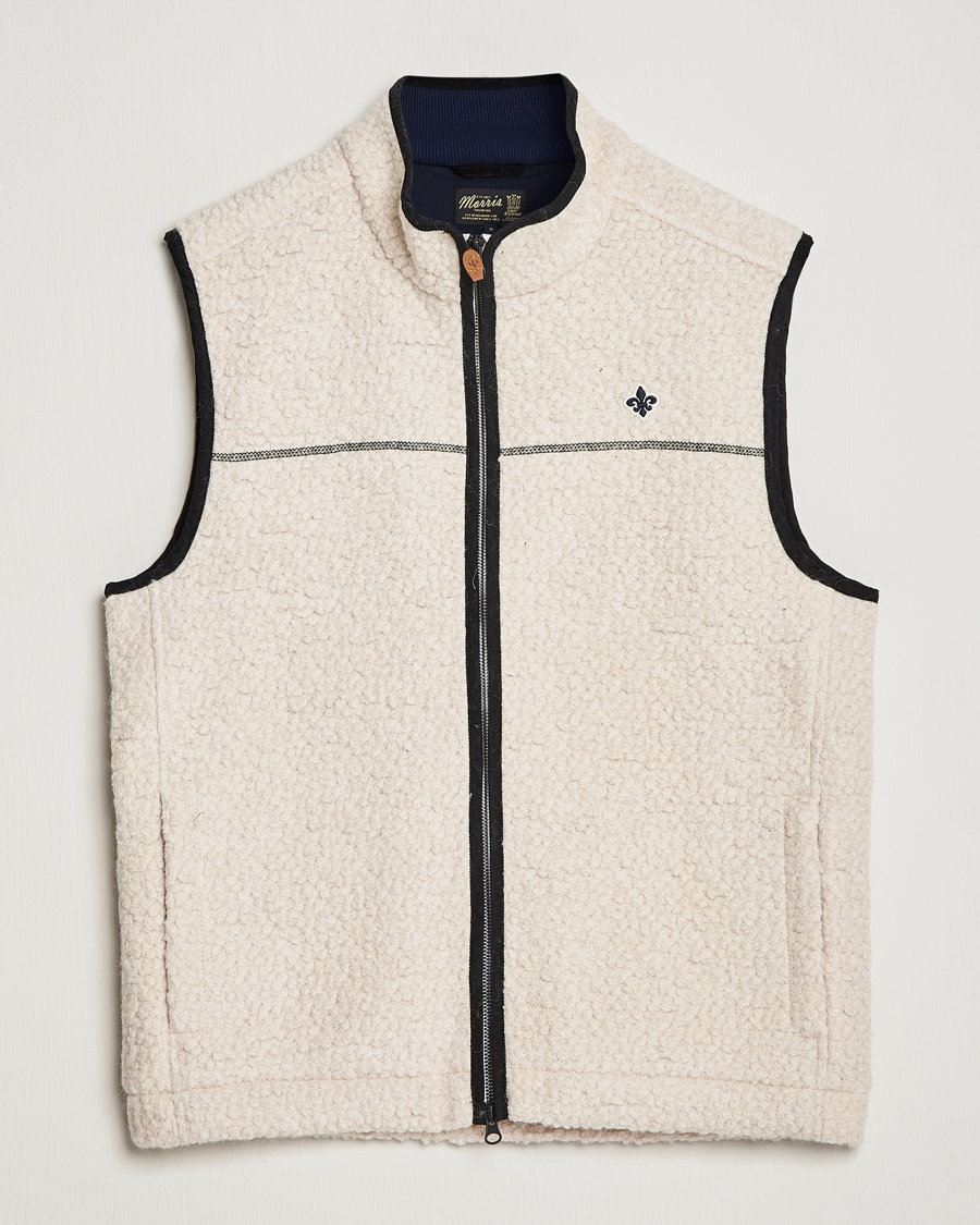 Uomini | Gilet | Morris | Whitfield Pile Vest White