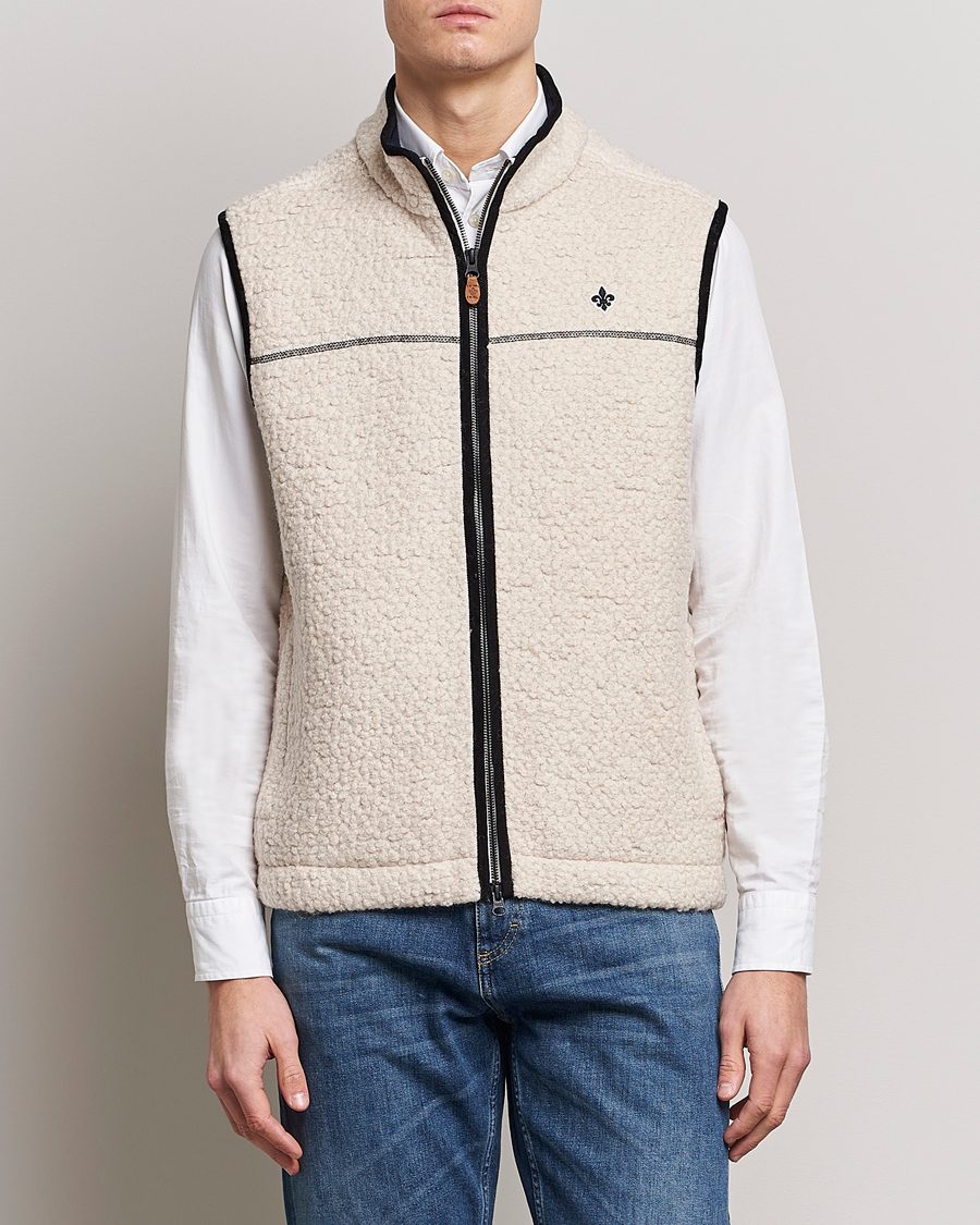 Uomini | Gilet | Morris | Whitfield Pile Vest White