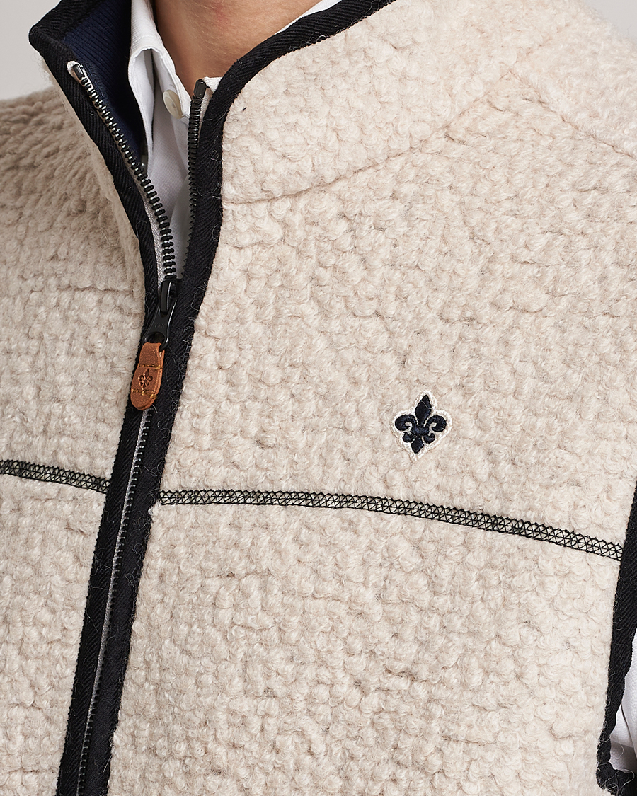 Uomini | Gilet | Morris | Whitfield Pile Vest White