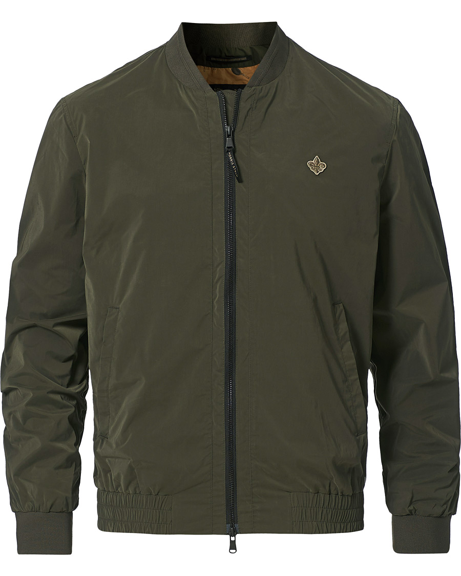 Uomini | Giacche | Morris | Nicolas Nylon Bomber Jacket Olive