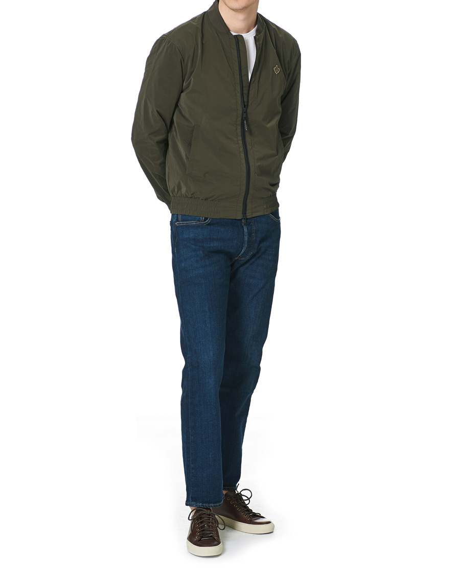 Uomini | Giacche | Morris | Nicolas Nylon Bomber Jacket Olive