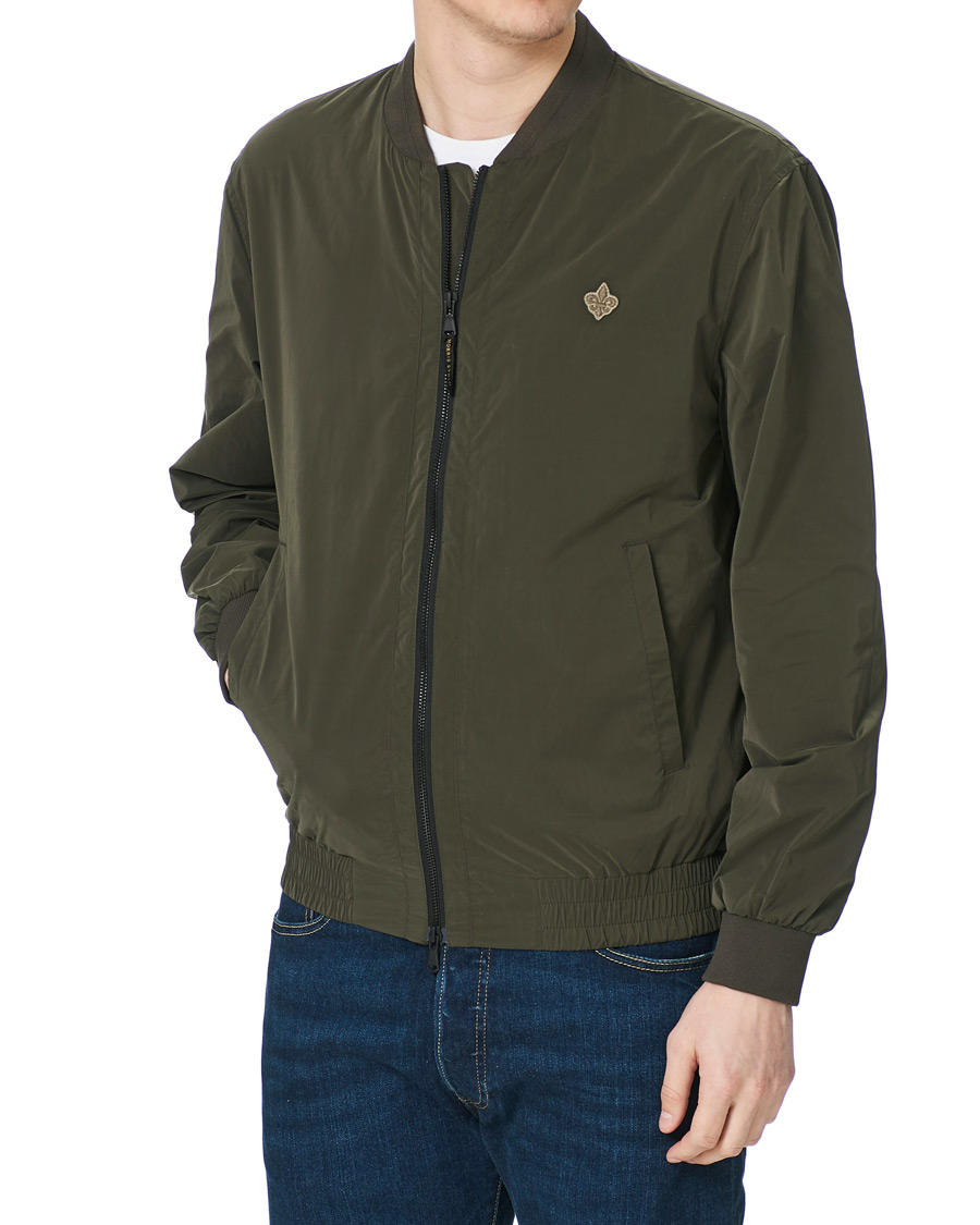 Uomini | Giacche | Morris | Nicolas Nylon Bomber Jacket Olive