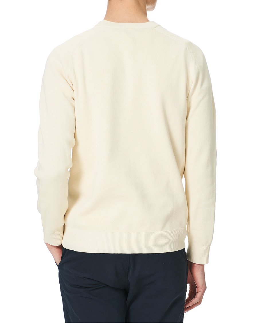 Uomini | Maglieria | Morris | Hilyard Knitted V-Neck Sweater Off White