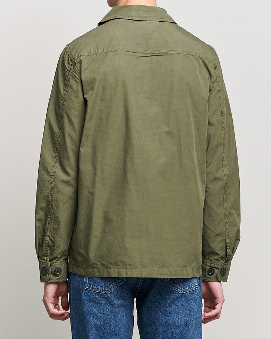 Uomini | Camicie | Morris | Morley Ripstop Shirt Jacket Olive