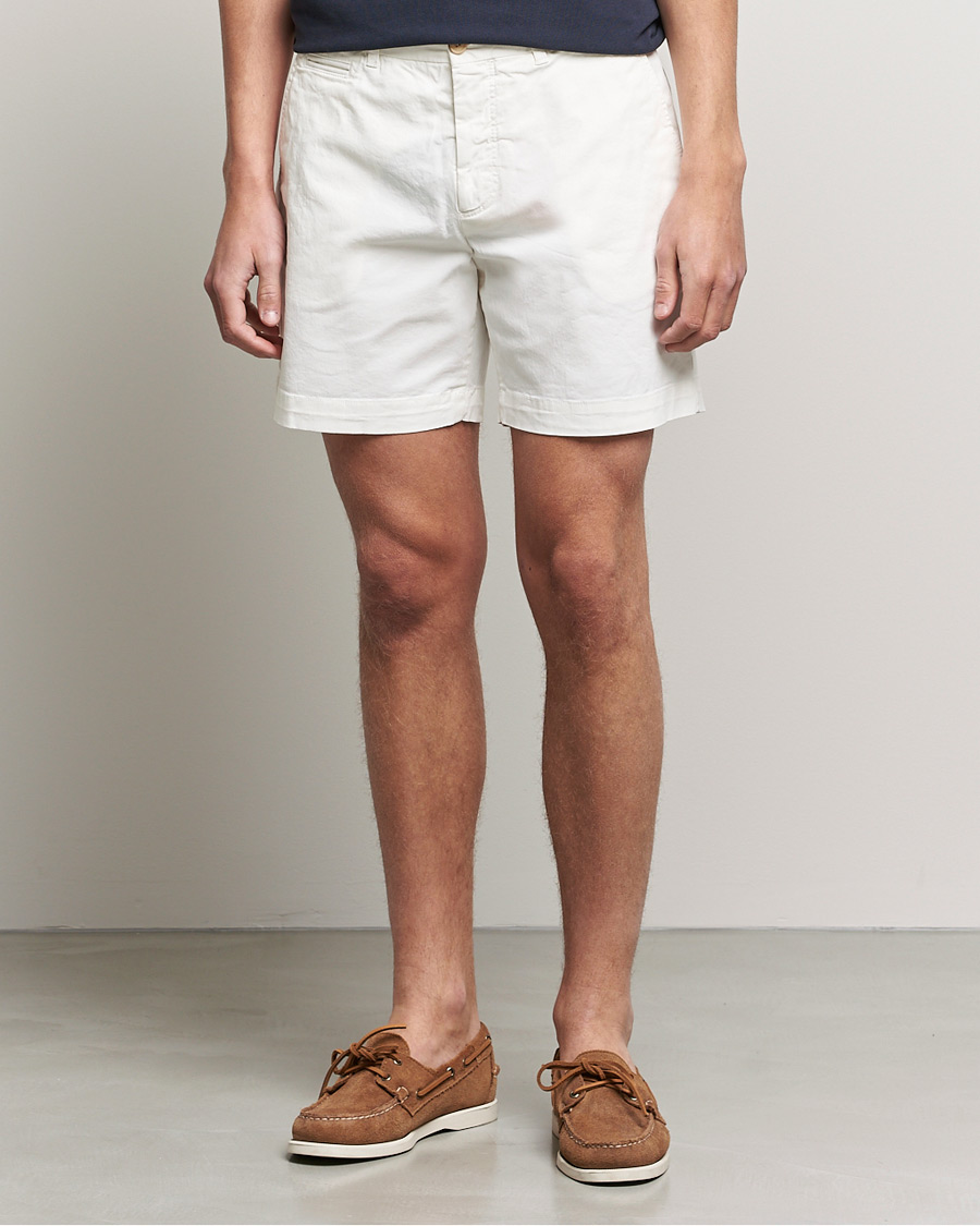 Uomini | Pantaloncini | Morris | Light Twill Chino Shorts White