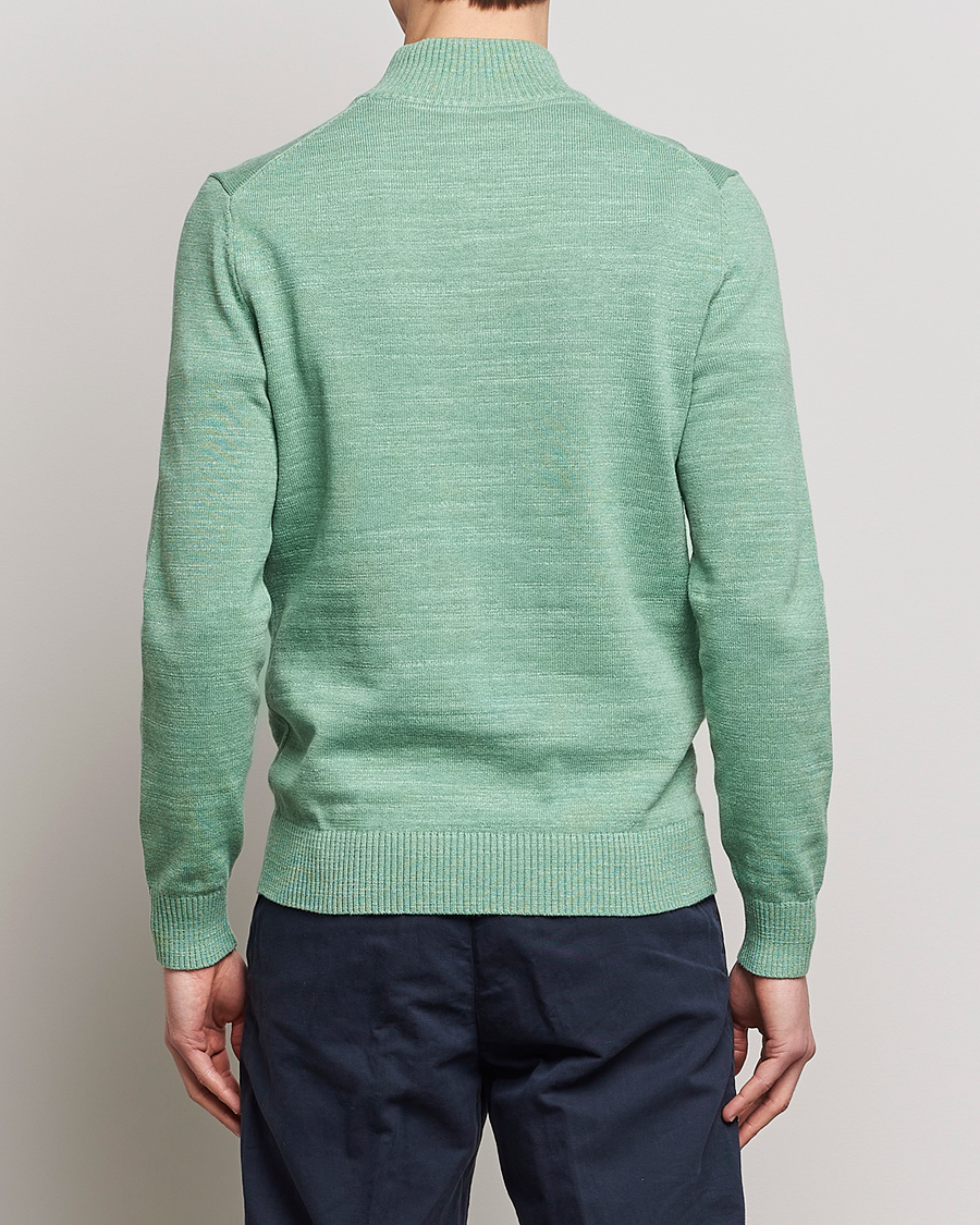 Uomini | Maglieria | Morris | Randall Cotton Half Zip Green