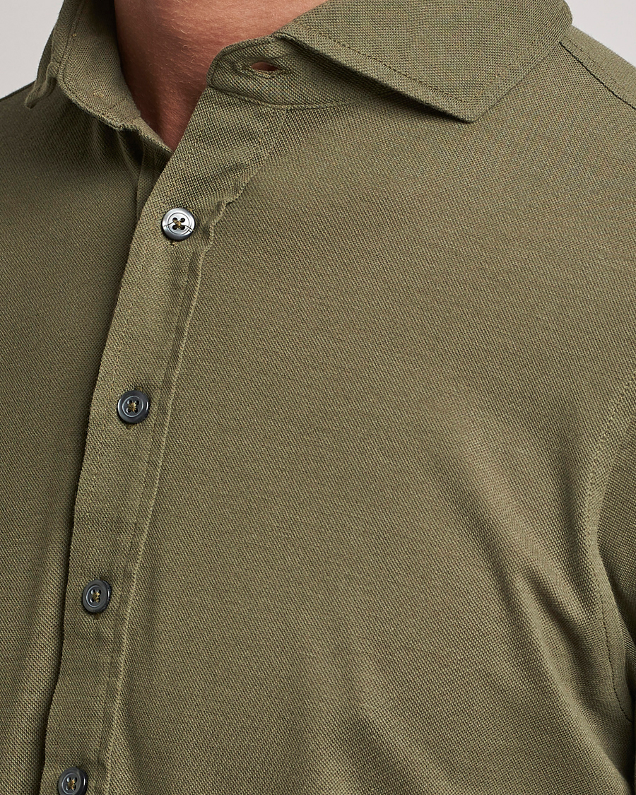Uomini | Camicie | Gran Sasso | Popover Shirt Olive