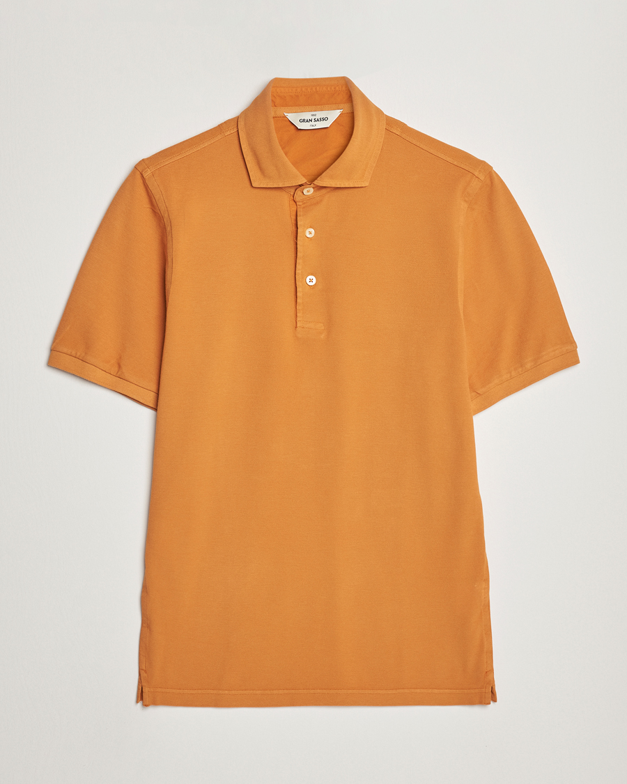 Uomini | Polo | Gran Sasso | Washed Polo Orange