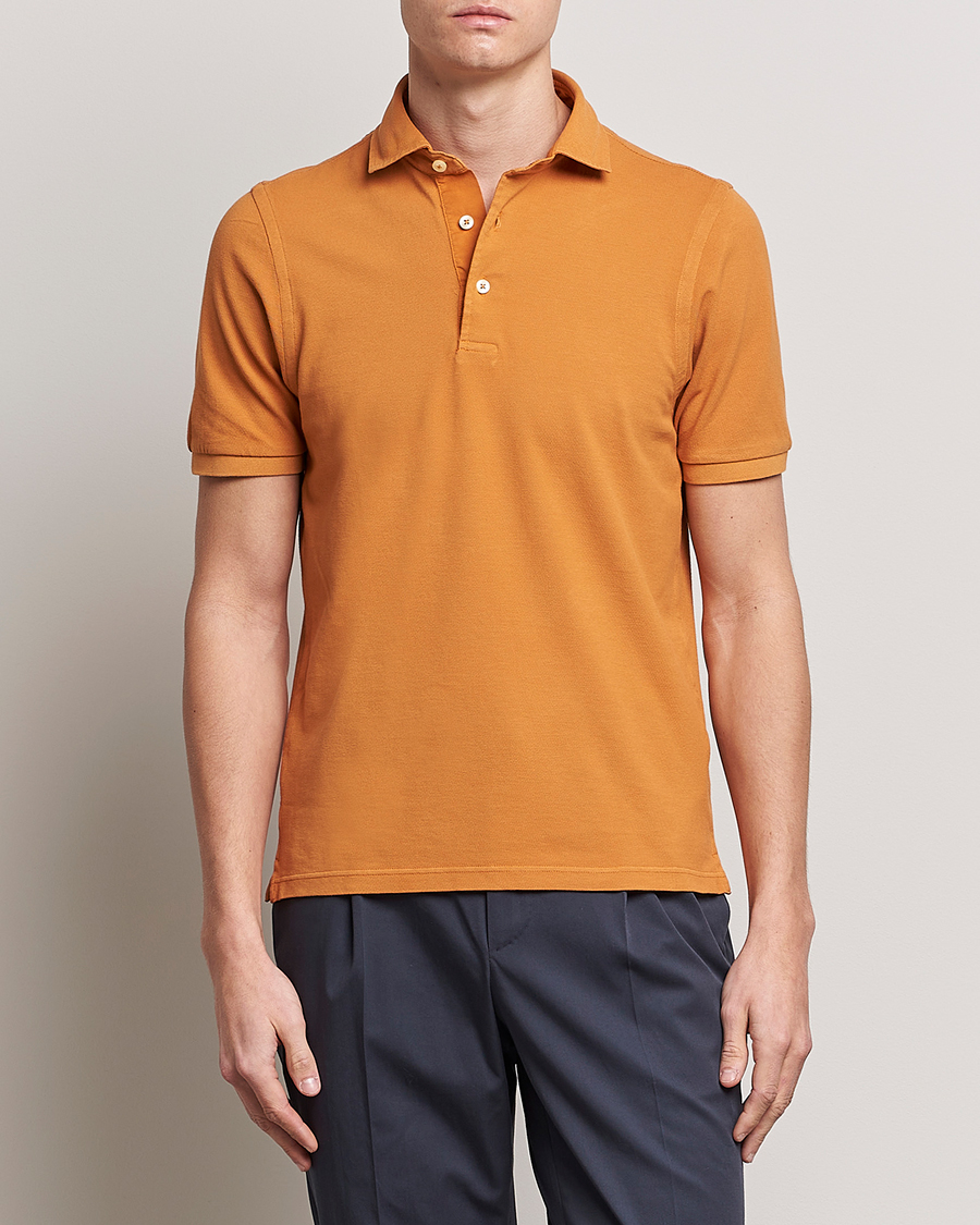 Uomini | Polo | Gran Sasso | Washed Polo Orange