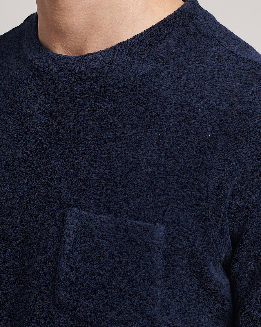 Uomini | T-shirt | Gran Sasso | Cotton Terry Tee Navy