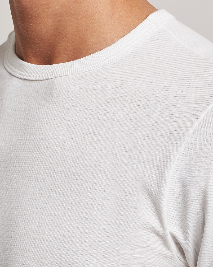 Uomini | T-shirt | Merz b. Schwanen | 1950s Classic Loopwheeled T-shirt White