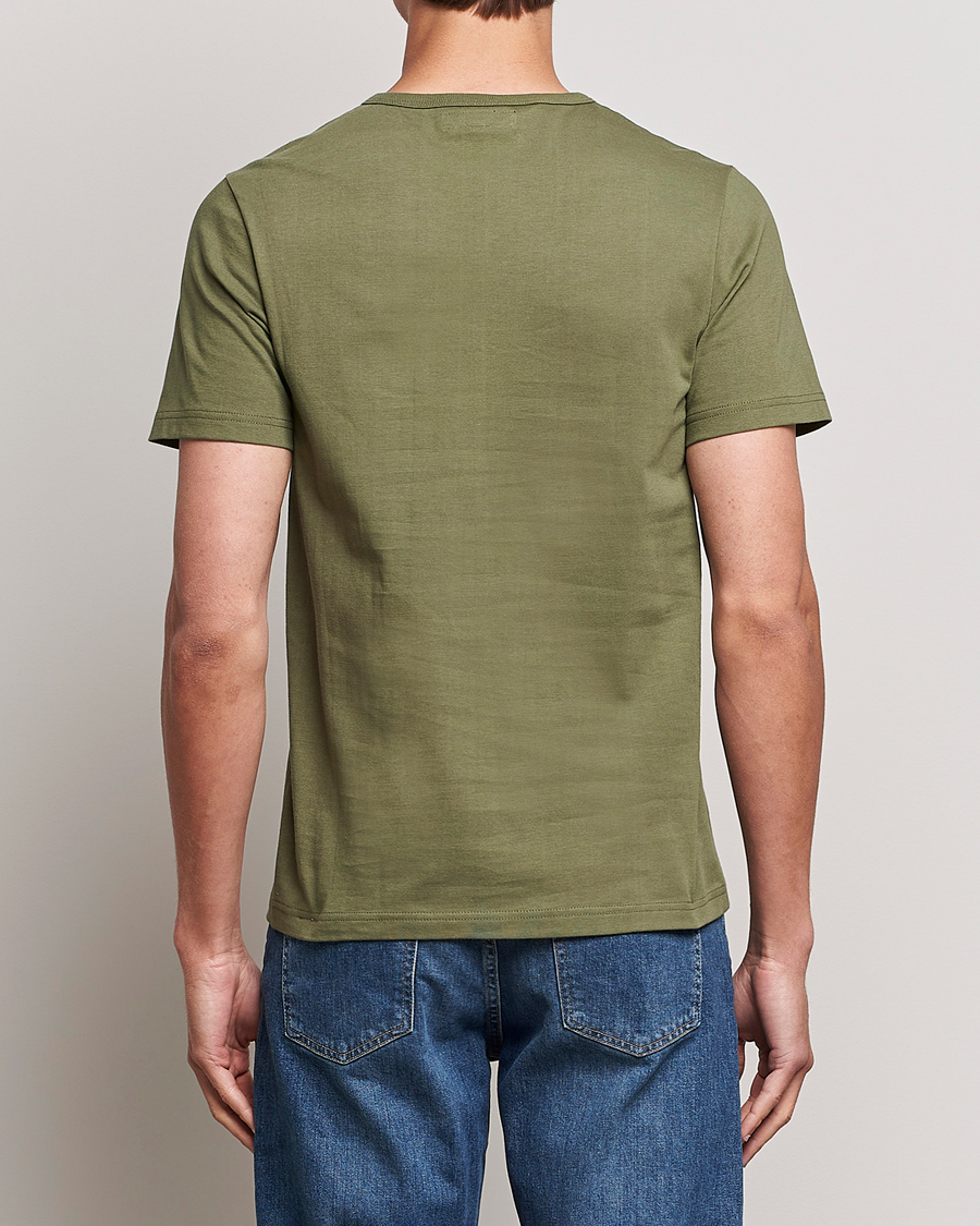 Uomini | T-shirt | Merz b. Schwanen | 1950s Classic Loopwheeled T-shirt Army