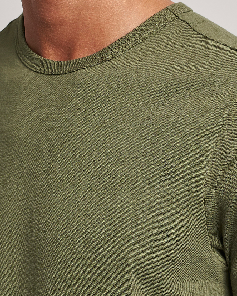 Uomini | T-shirt | Merz b. Schwanen | 1950s Classic Loopwheeled T-shirt Army