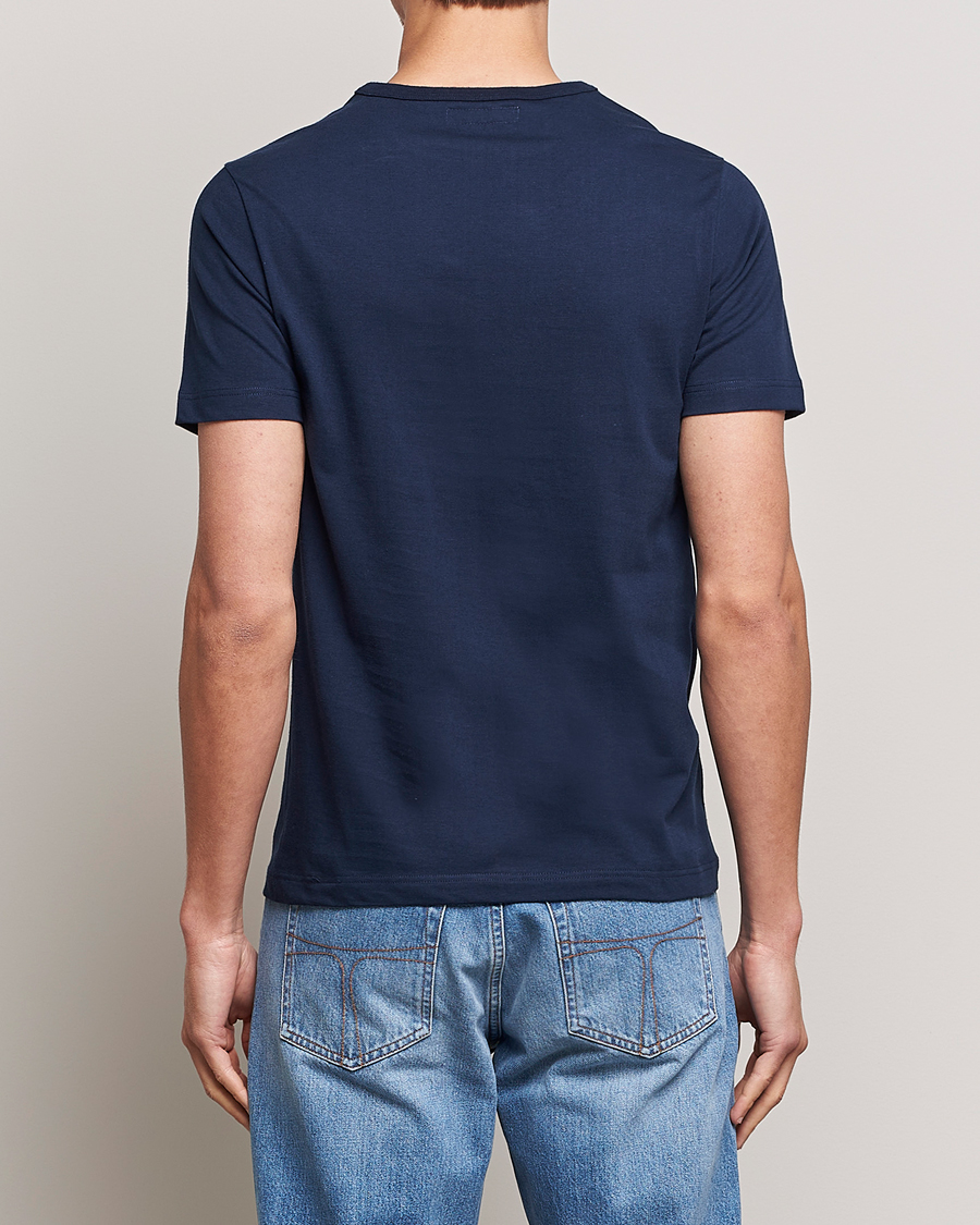 Uomini | T-shirt | Merz b. Schwanen | 1950s Classic Loopwheeled T-shirt Ink Blue