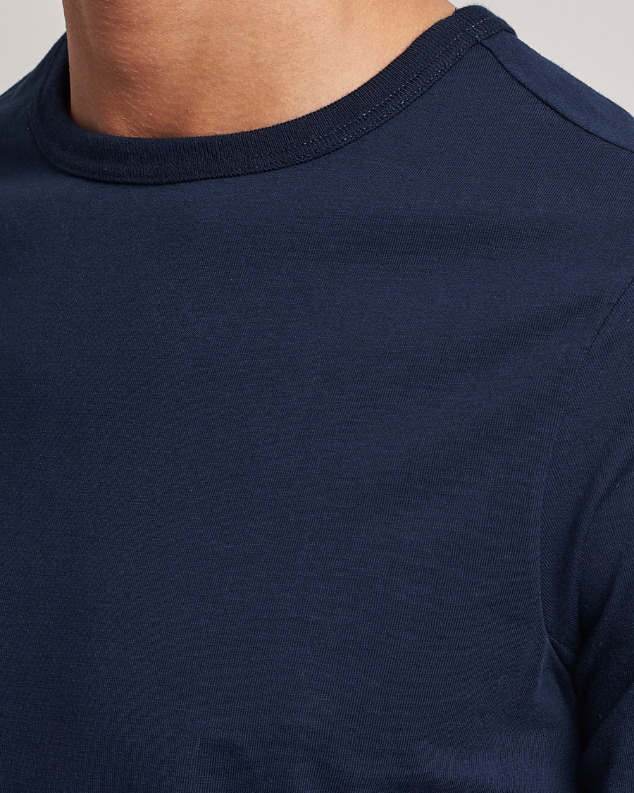 Uomini | T-shirt | Merz b. Schwanen | 1950s Classic Loopwheeled T-shirt Ink Blue